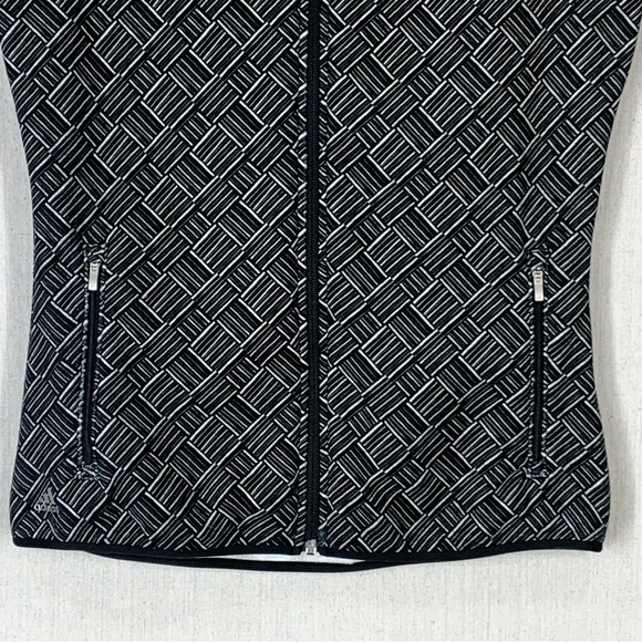 Adidas Women's Full Zip Geometric Print Faux Fur Lined Golf/Athletic Vest-Size S - Picture 4 of 16